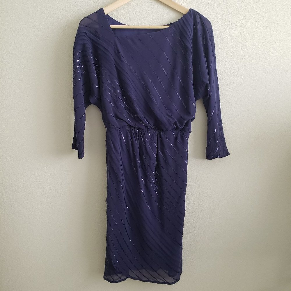 Vince Camuto 3/4 length sleeve dress w/sequence